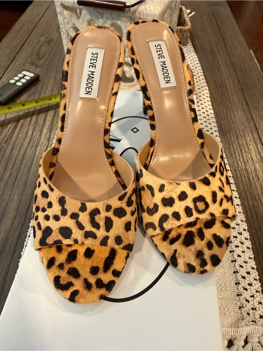 Steve Madden Leopard Erin Heels - Picture 2 of 9